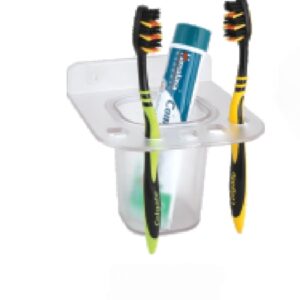 Unbreakable Plastic Multipupose Shelf (2 in 1), Soap Dish/Tooth Brush/Paste Holder