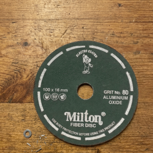 Milton Fiber Disc 100mm x 22mm Aluminium Oxide