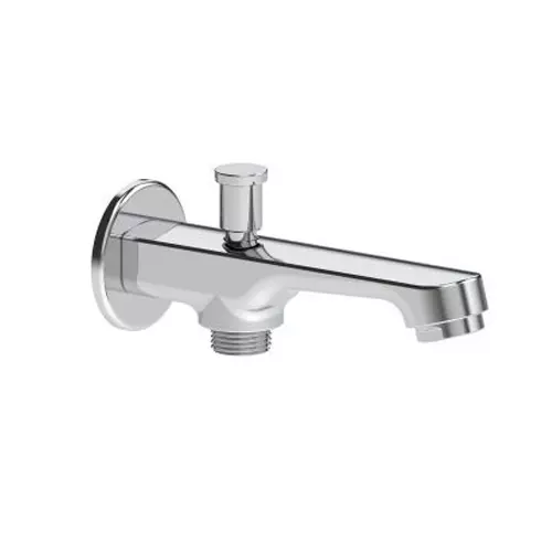 Hindware Bath Tub Spout with Tip Ton Studio Series Silver Stainless Steel Chrome Finish, F690010