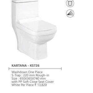Kartana One Piece Toilet Seat Kerovit by Kajaria