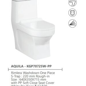 Aquila One Piece Toilet Seat Kerovit by Kajaria