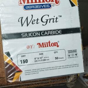Million Waterproof Paper Sand Paper Sheets Silicone Carbide Electro Coated Black for Industrial Use (500 sheet per Box)